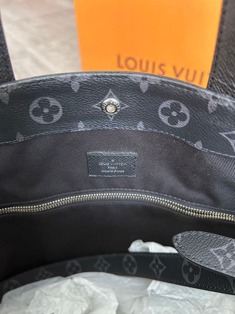 (正規品)LOUIS VUITTON ブラック エクリプストートバッグタイガラマ