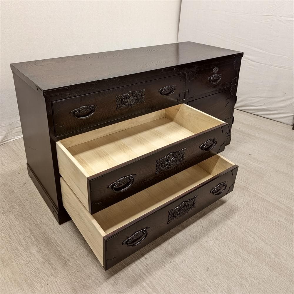 美品　ノダ工芸　欅 ケヤキ　ローチェスト　リビングチェスト　ローボード　タンス