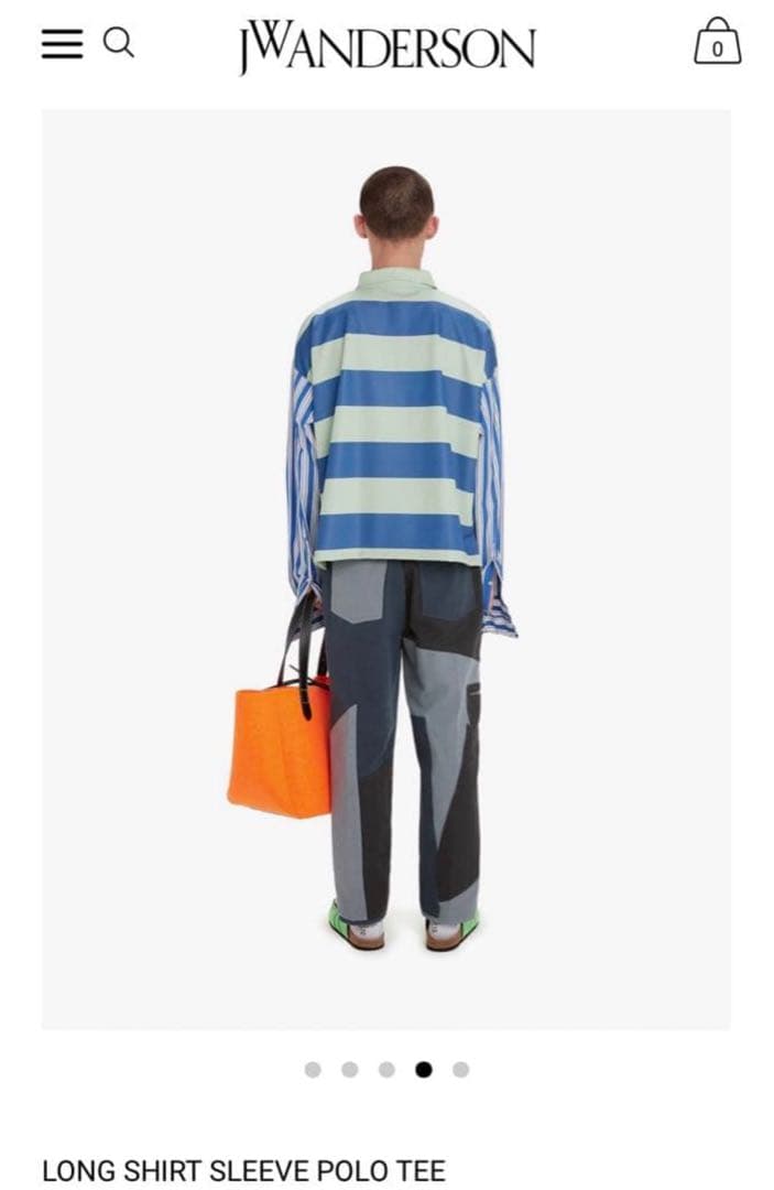 極美品JW ANDERSON LONG SHIRT SLEEVE POLO