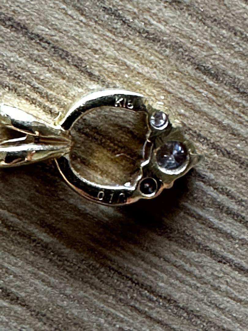 18金、ダイヤのペンダントトップ