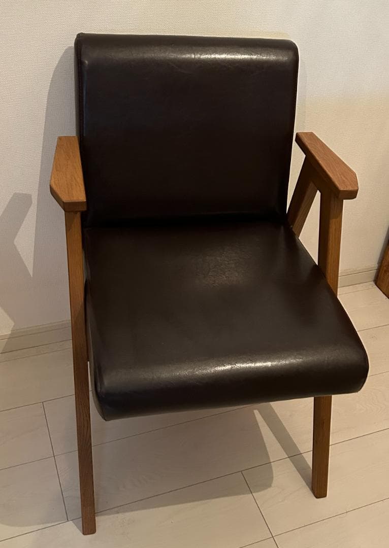 しろしろくま_unico　DALE(デール)　アームチェア　ダークブラウン