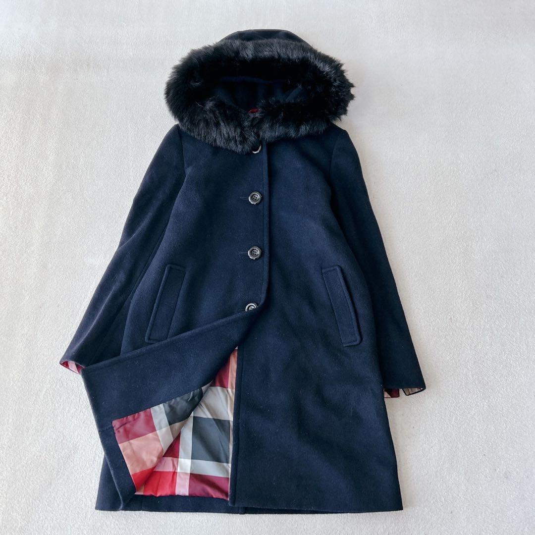 美品✨ブルーレーベルクレストブリッジ　ファーコート