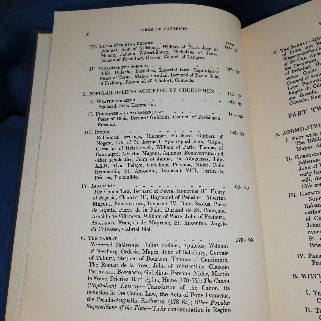 洋書 Materials Toward History Witchcraft -Lea