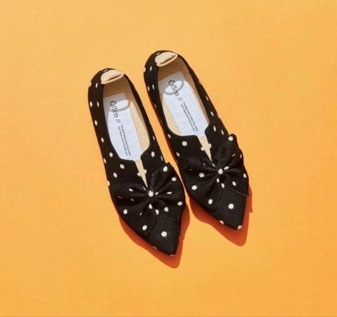 新品♡Offen pointed-BUTTFEE Black & Ivory