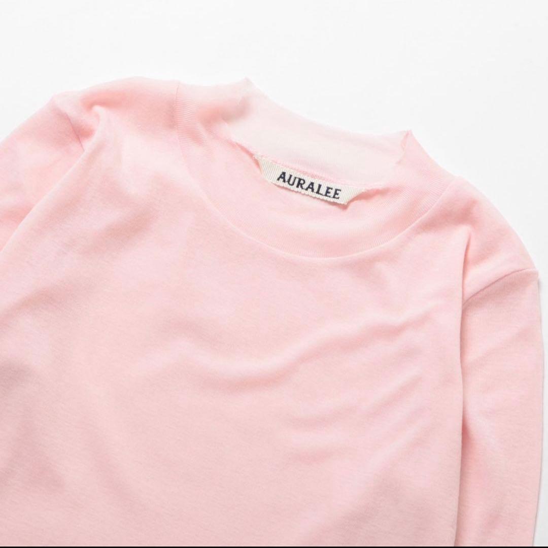 【AURALEE】HIGH GAUGE SHEER RIB L/S TEE