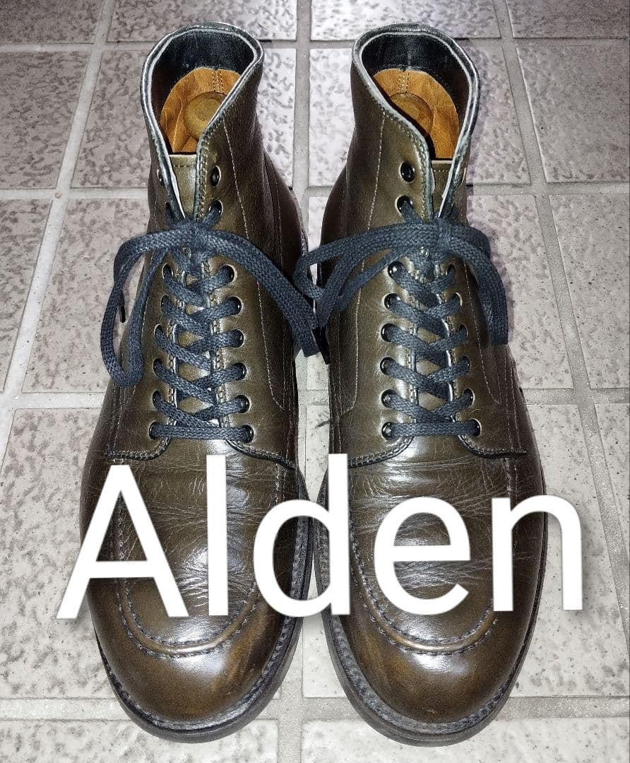 ひ*の様 オールデン◇インディブーツ◇オリーブグリーン◇6 1/2D◇希少◇格安