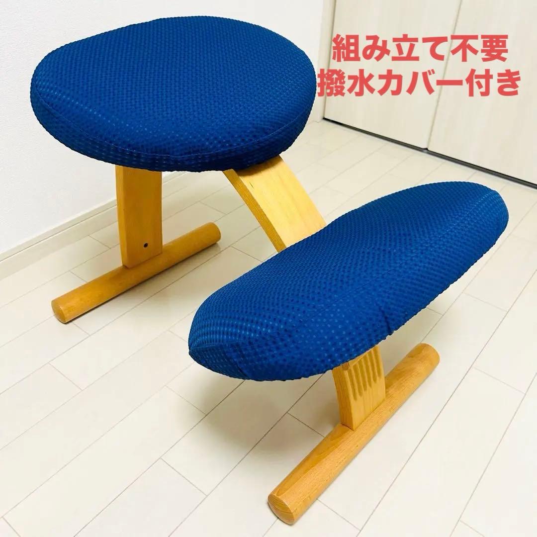 組み立て不要　説明書　撥水カバー　バランスチェア イージー レッド　紺