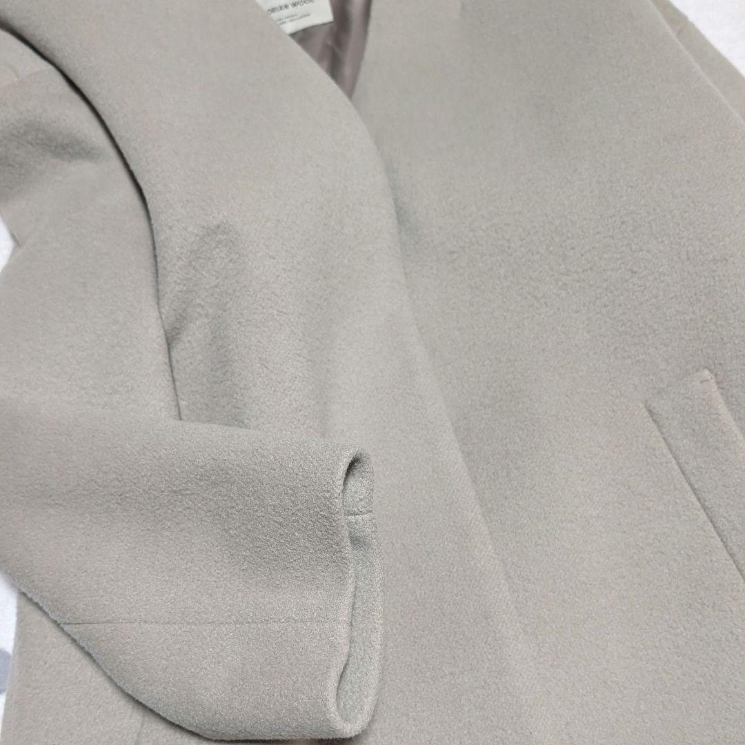 green label relaxing　ヴィクトリアンウールハーフコート　38