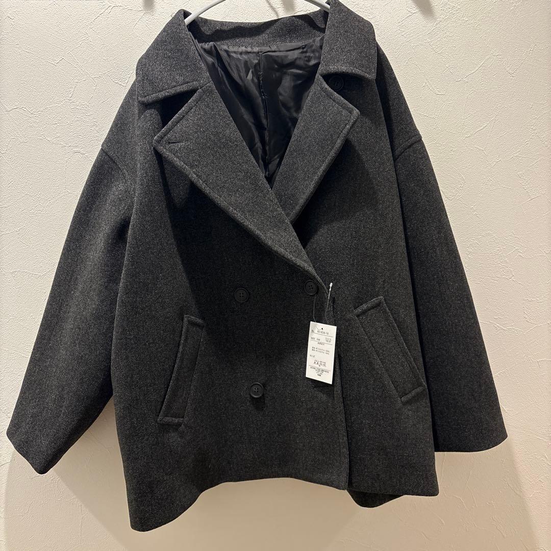 エニフィー　ピーコート 4Lグレー