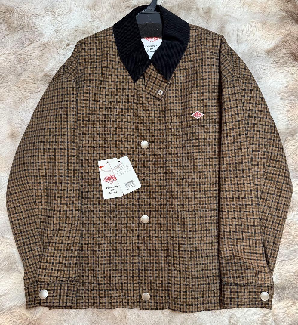 DANTON ナイロンタッサープリントカバーオールジャケット