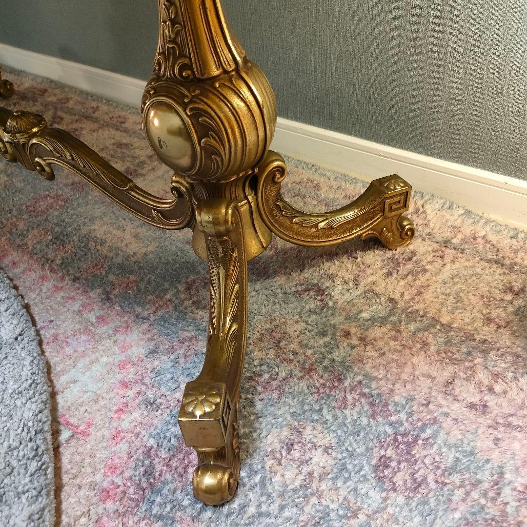 イタリアンヴィンテージ 大理石×真鍮装飾 ローテーブル