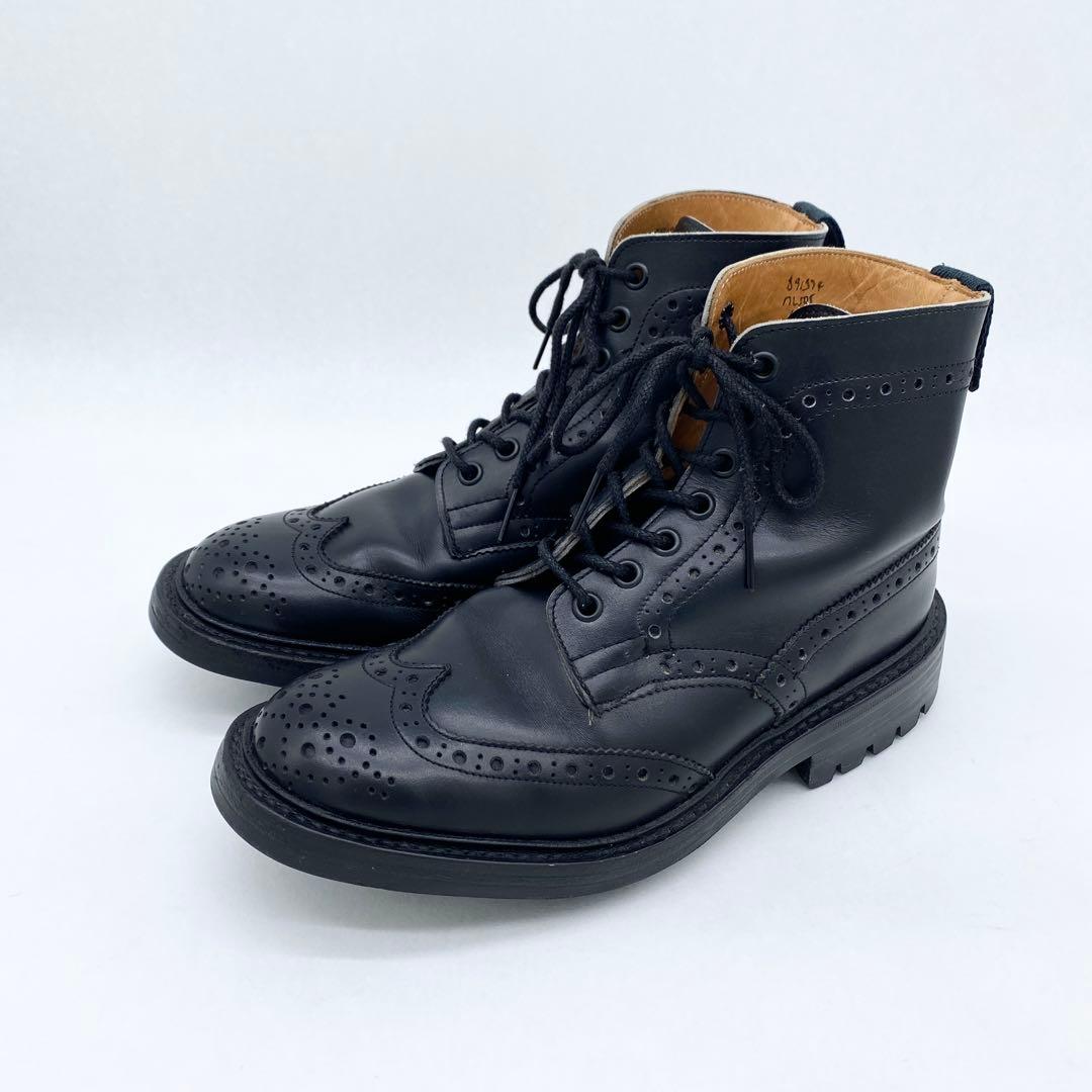 A18295 美品 トリッカーズ 旧ロゴ80万番代 STOW カントリーブーツ黒