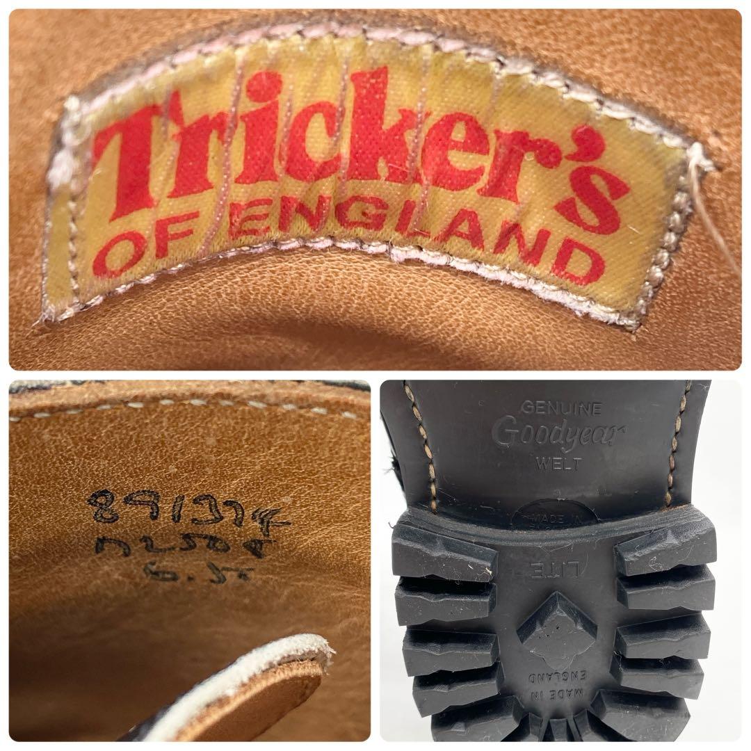 A18295 美品 トリッカーズ 旧ロゴ80万番代 STOW カントリーブーツ黒
