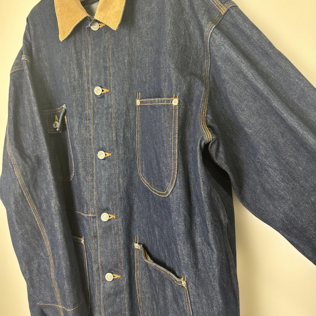 orSlow オアスロウ デニム カバーオール ジャケット コーデュロイ襟