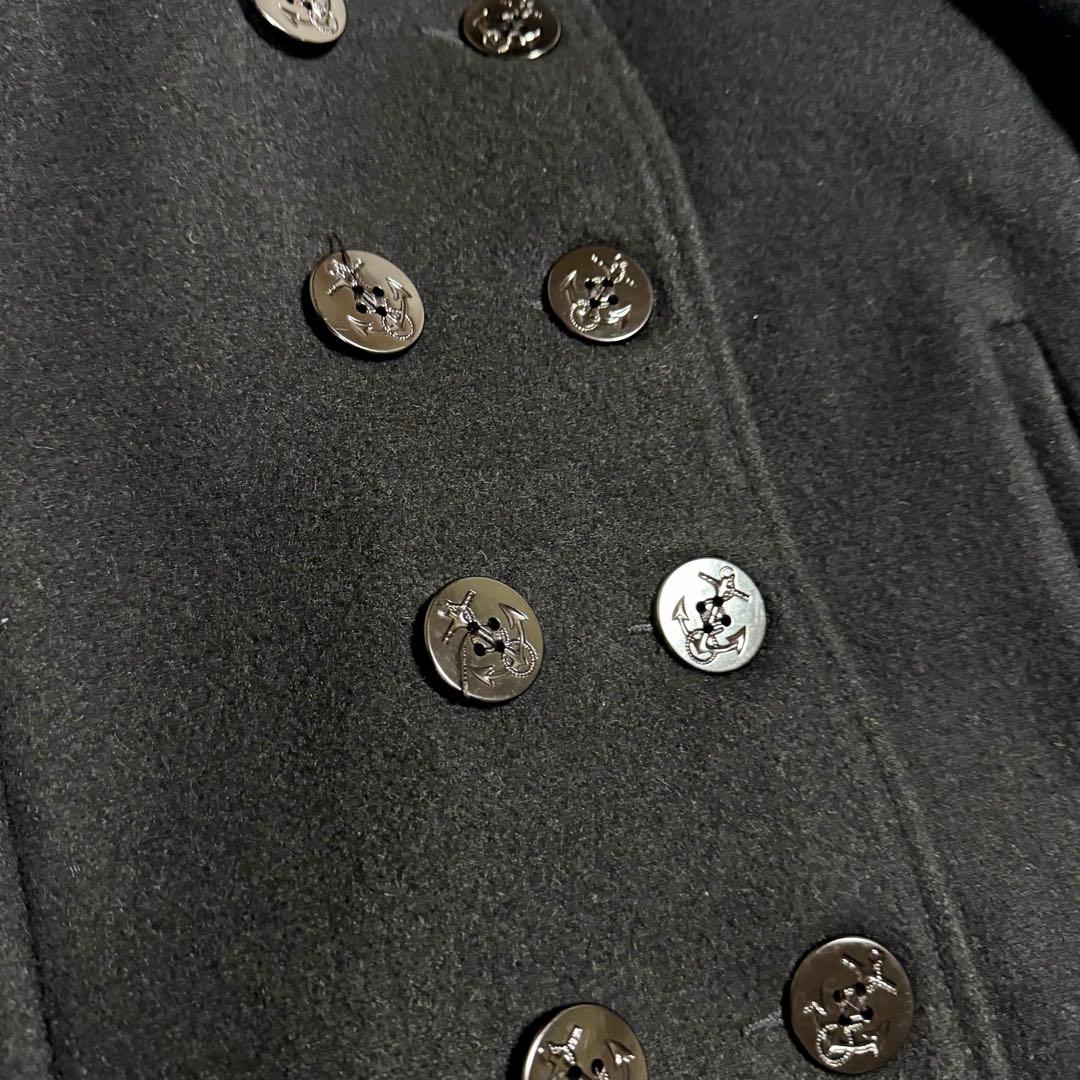 美品★USA製★schott ショット ピーコート 黒 メンズジャケット 18