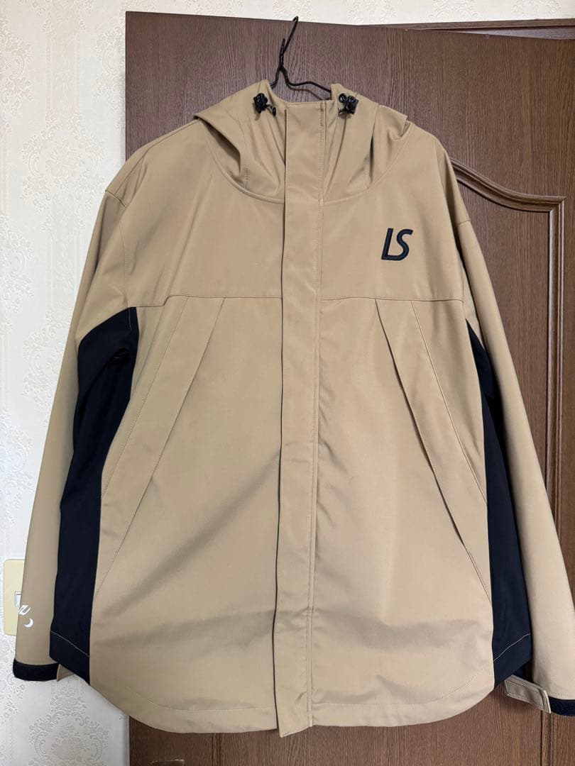 超美品！！LS フード付きウィンドブレーカー ベージュ　サイズ L