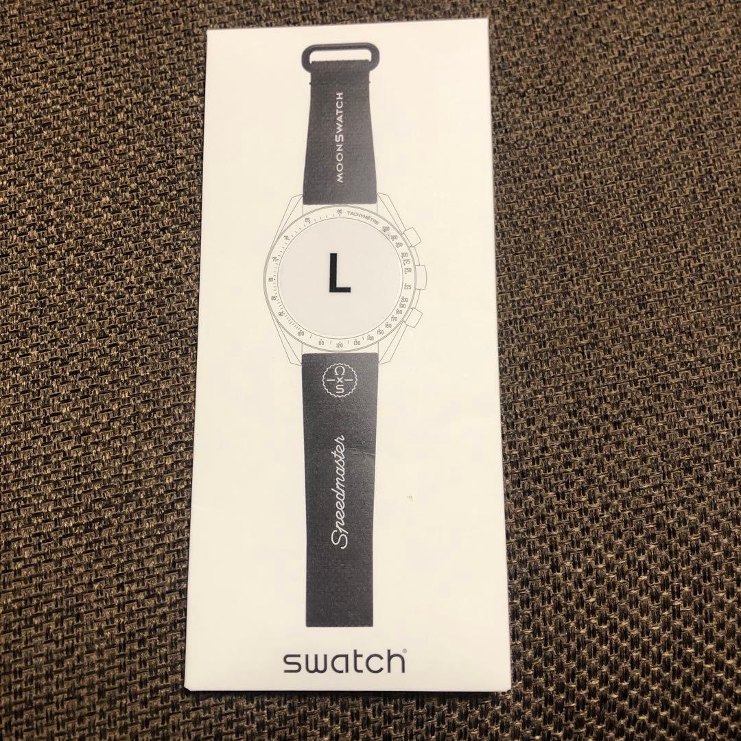 ムーンスウォッチ　純正ラバーストラップ　Lサイズ ブラック　オメガ　スウォッチ