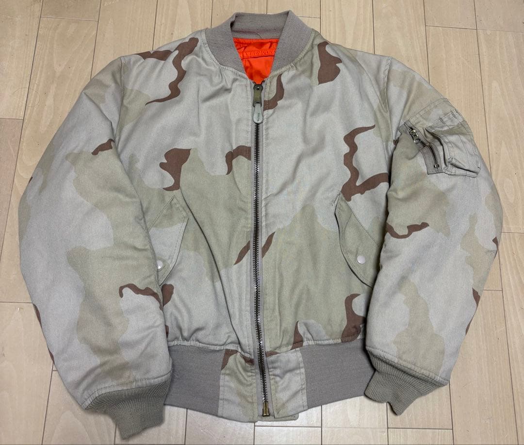 ガ*マ様 希少 旧 初期 90s ALPHA デザートカモ MA-1