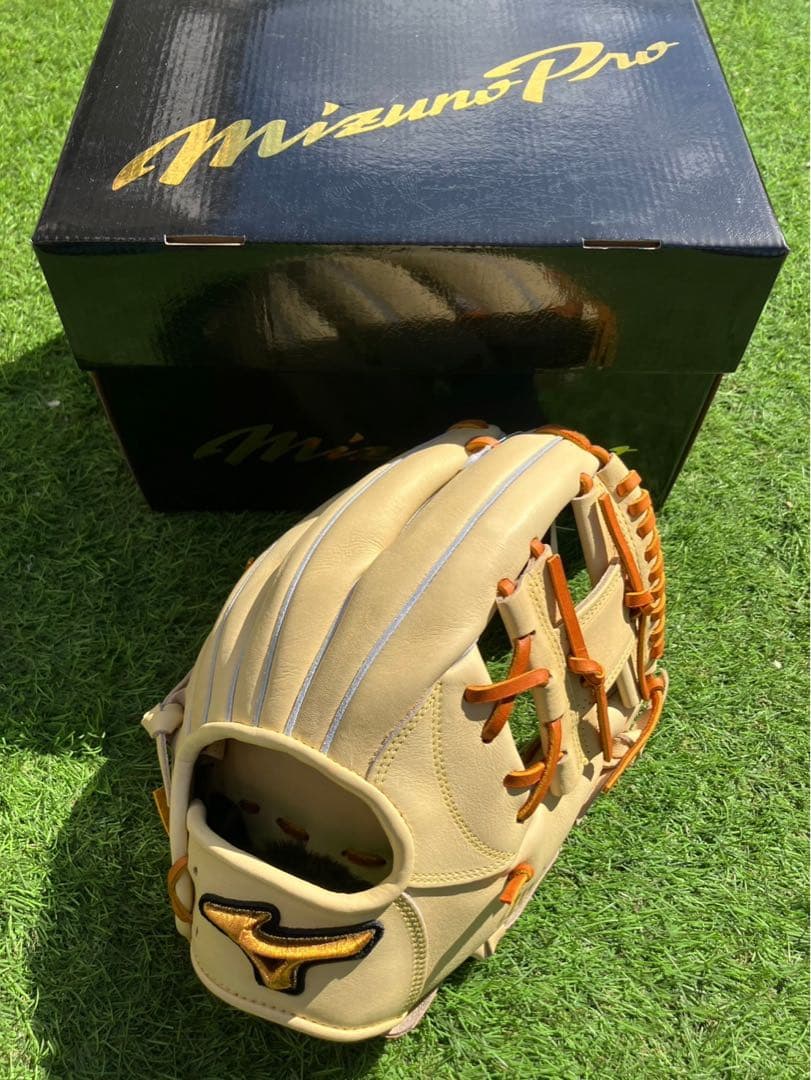おれんじうさぎ 新品未使用　ミズノプロ　硬式　USキップレザー　内野