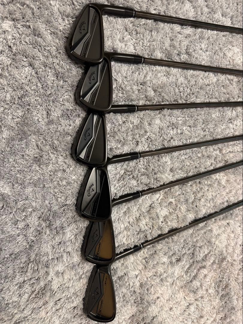 値下中！キャロウェイX FORGED STAR BLACKアイアン6 •硬さS