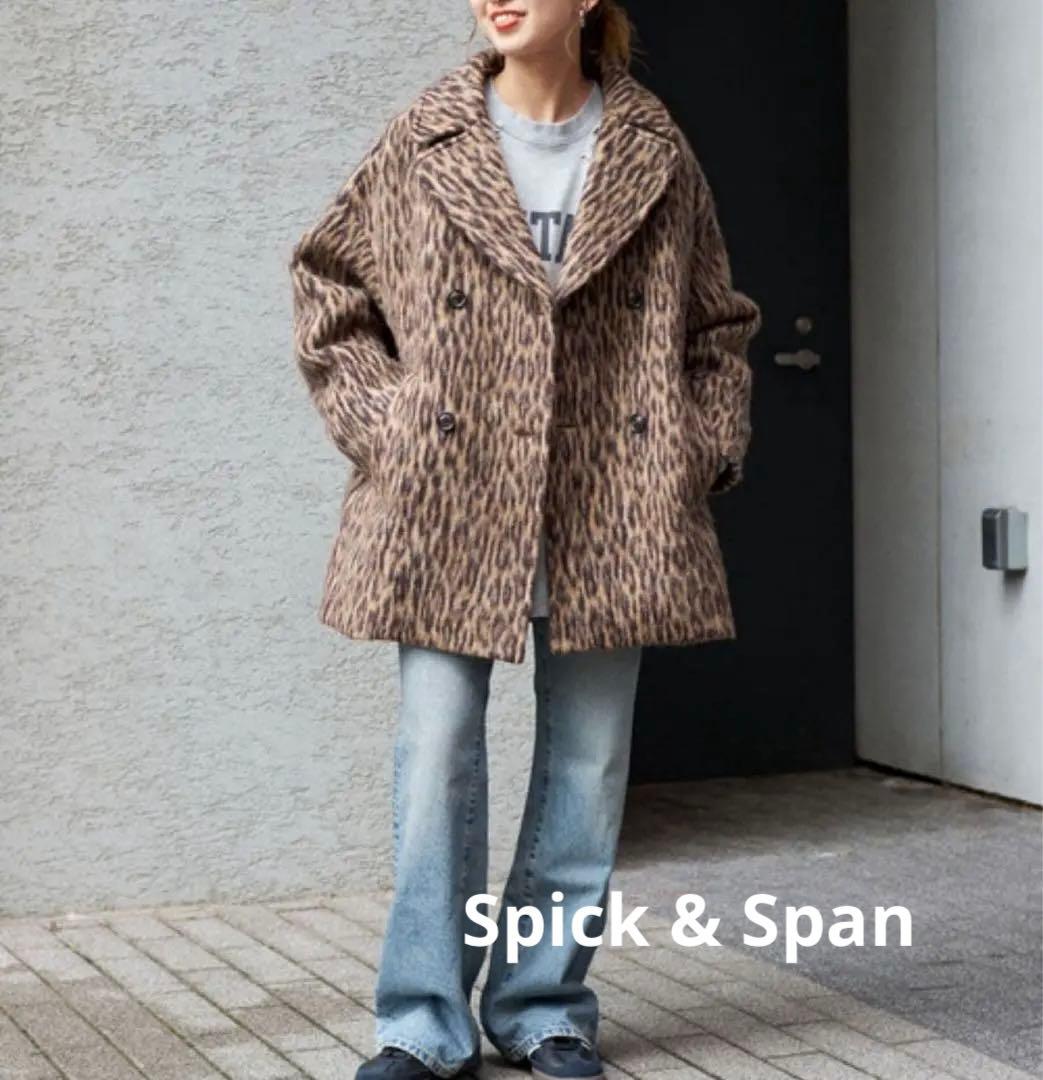 24AW TICCA/ティッカ レオパードシャギーピーコート