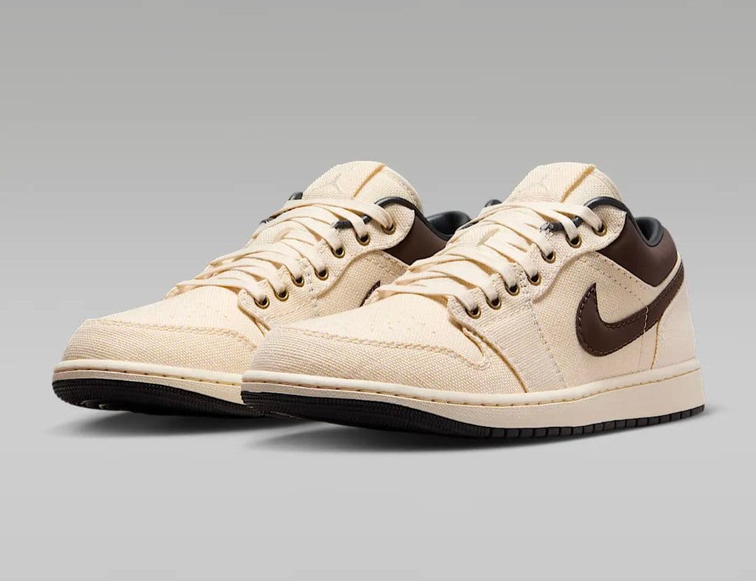 Nike Air Jordan 1 Low プレミアム アイボリー/ブラウン