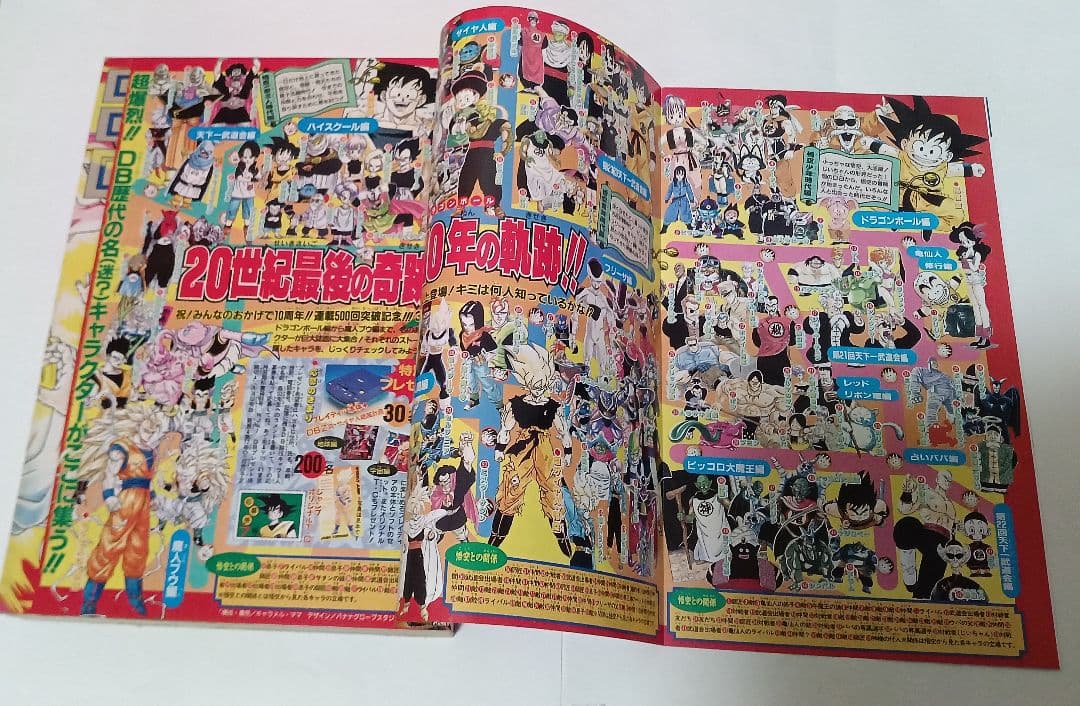 週刊少年ジャンプ1995年7号　ドラゴンボール連載10周年＆500回突破　美品