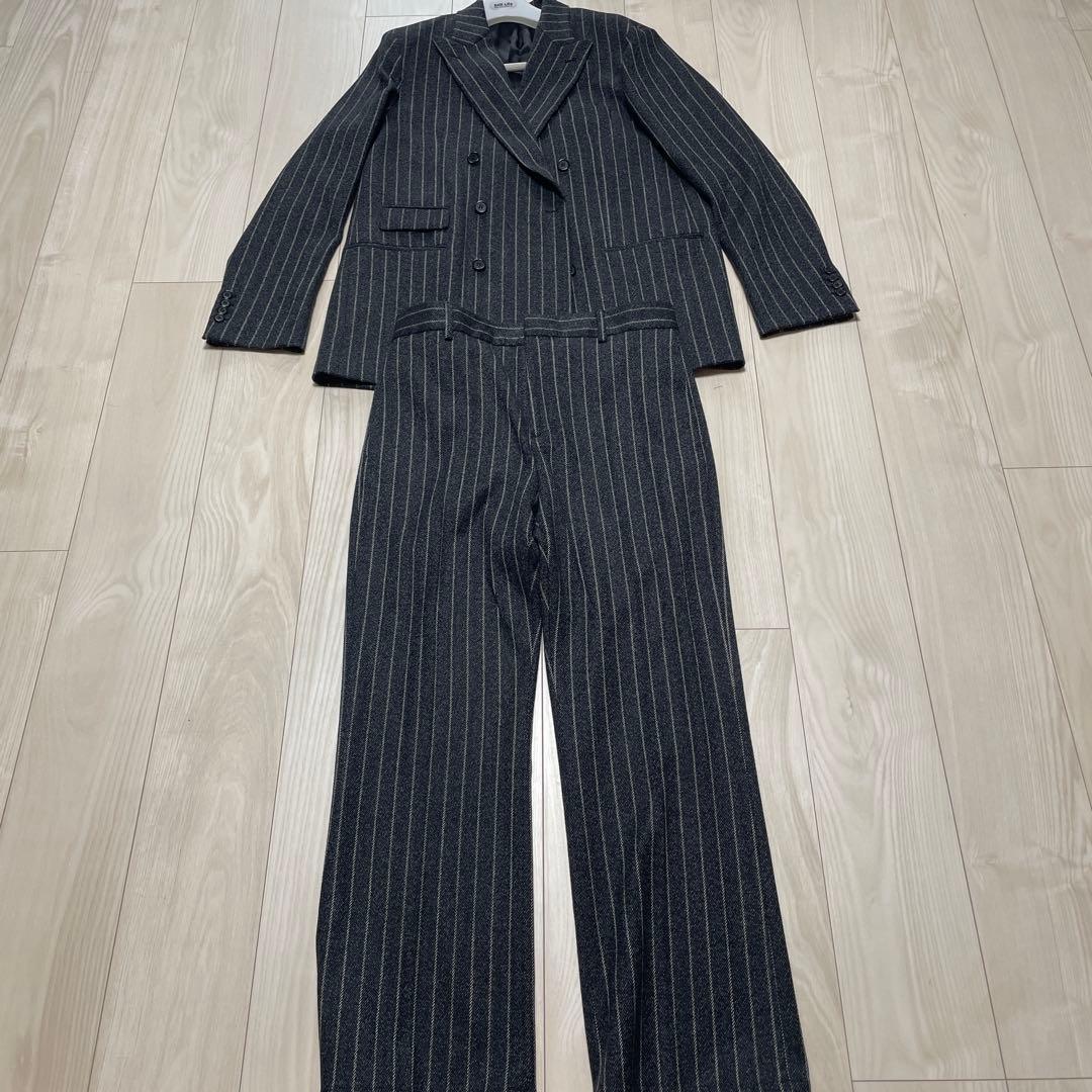 acne studious ストライプ ダブルブレストスーツ　セットアップ