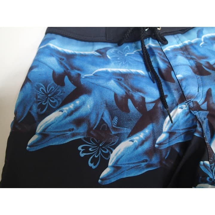 イルカ柄　スイム、サーフトランクス