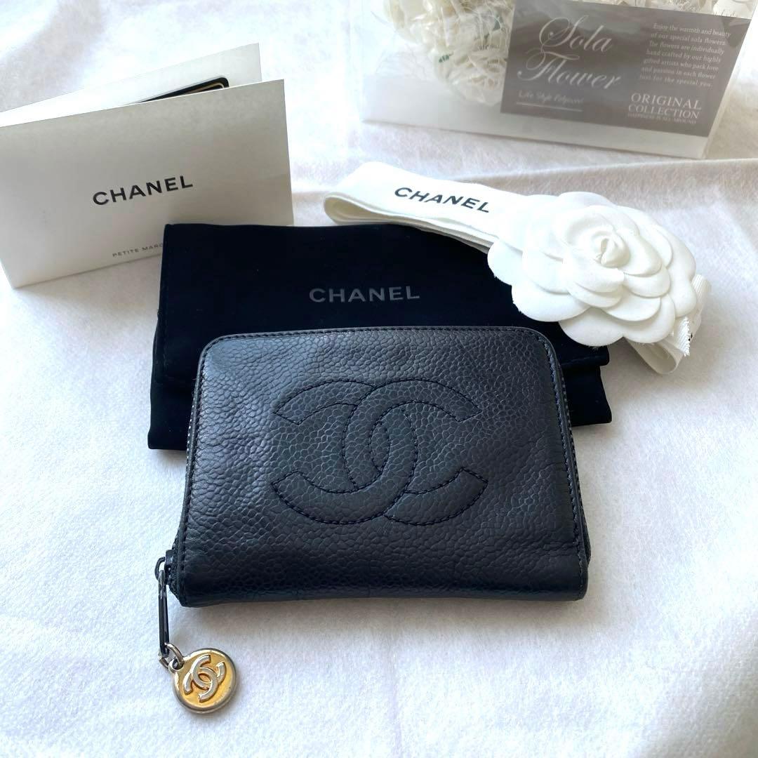 shun　CHANEL シャネル　キーケース　キャビアスキン ココマーク