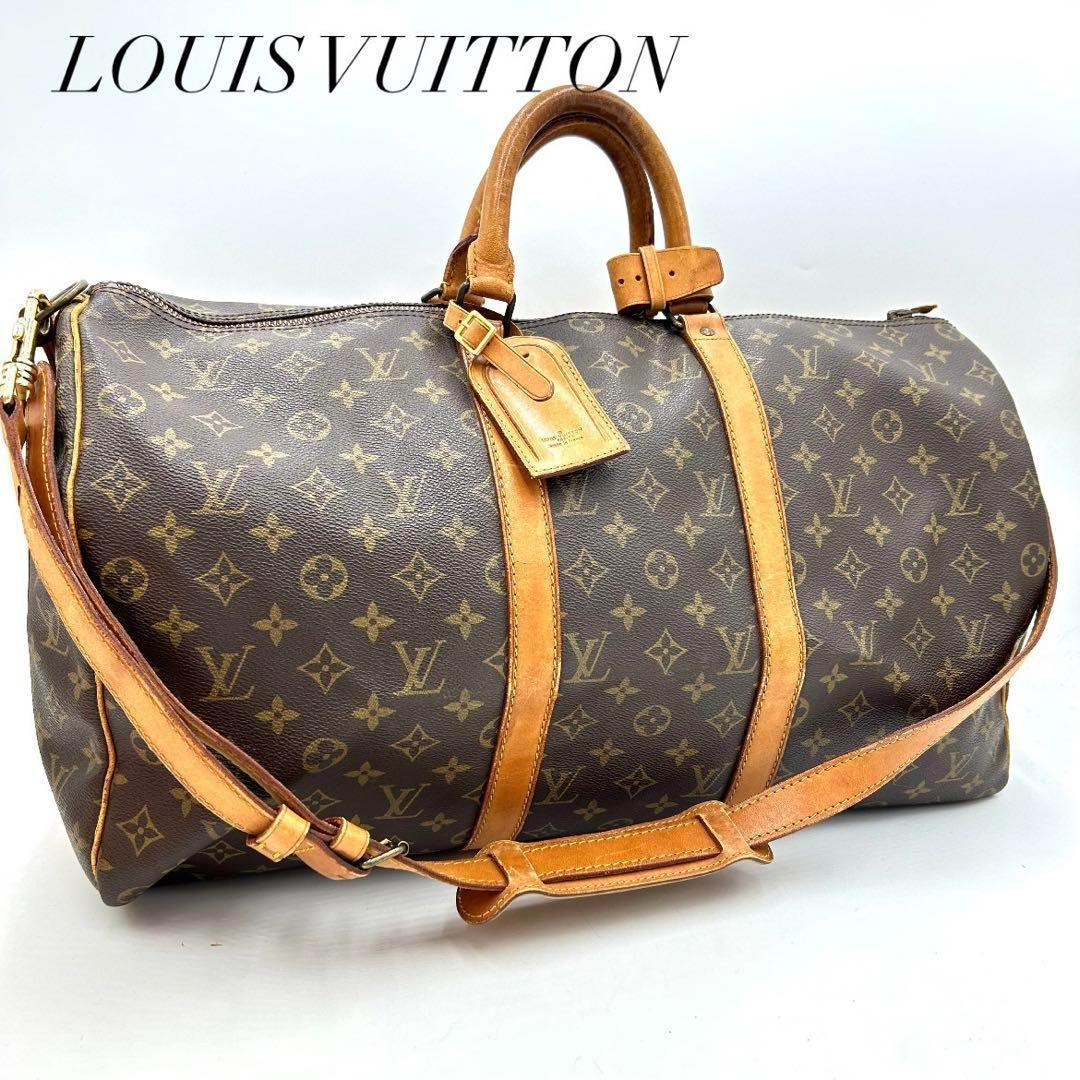 【鑑定済】 ルイヴィトン キーポル バンドリエール 50 モノグラム バック