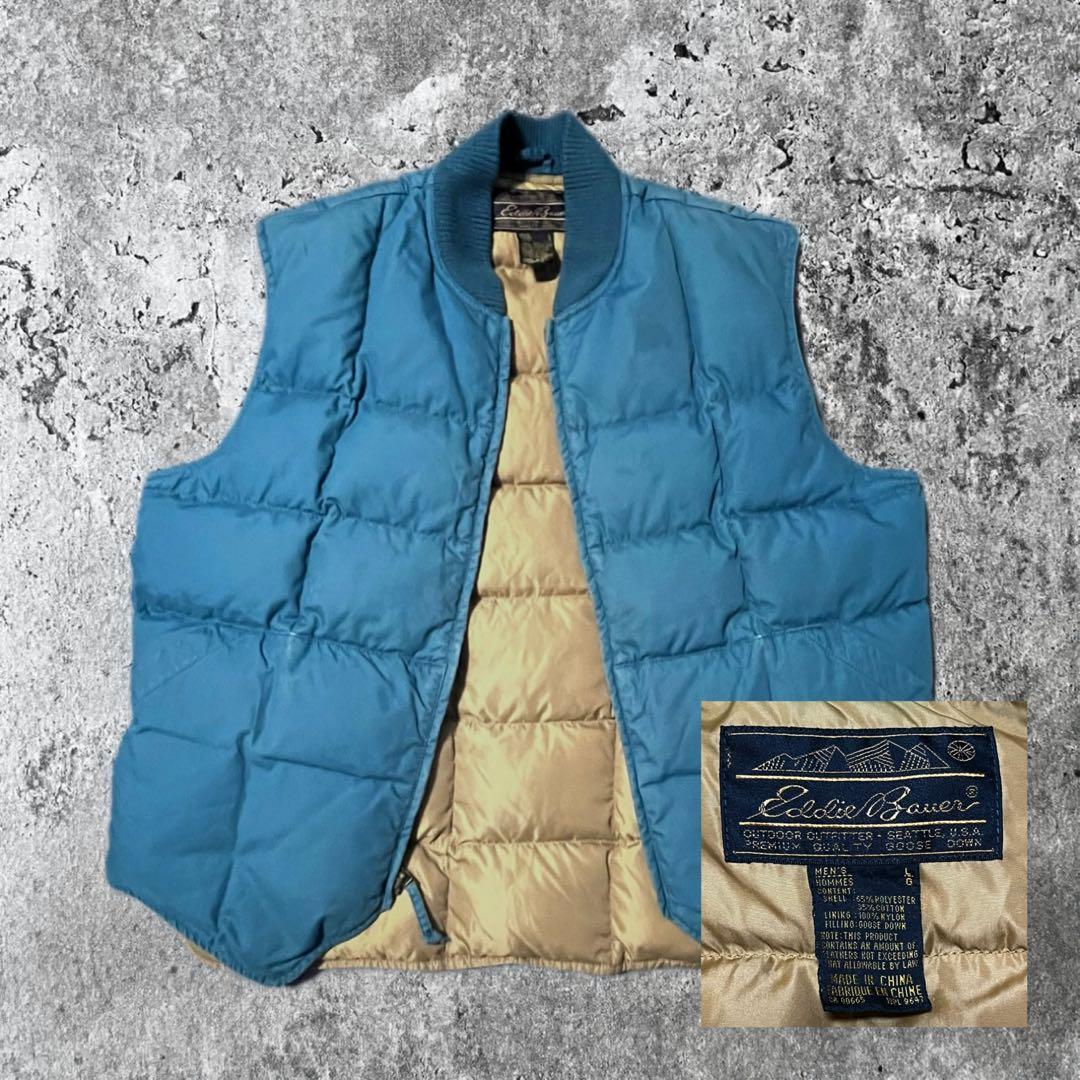 80s 90s Eddie Bauer エディーバウアー　グース　ダウンベスト