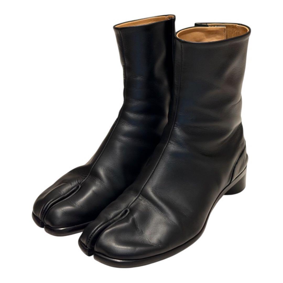 メゾンマルジェラ タビ ヒール ブーツ 黒 ブラック 40 足袋
