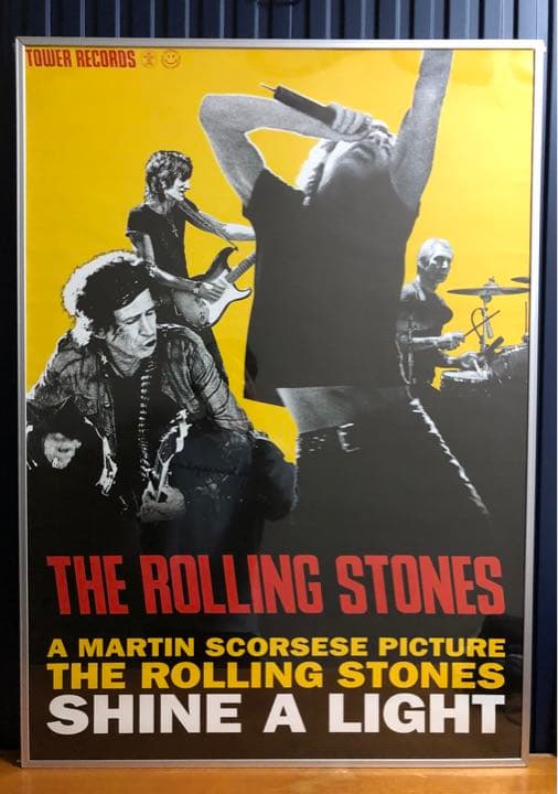 貴重☆rolling  stones☆タワーレコード大型ポスター☆フレーム付き☆
