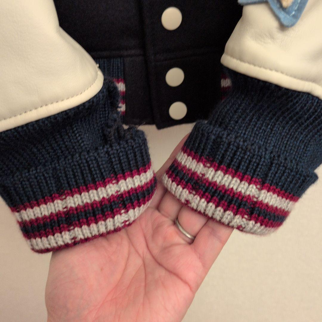 美品 ハリウッドランチマーケット 刺繍 ロゴ スタジャン サイズL