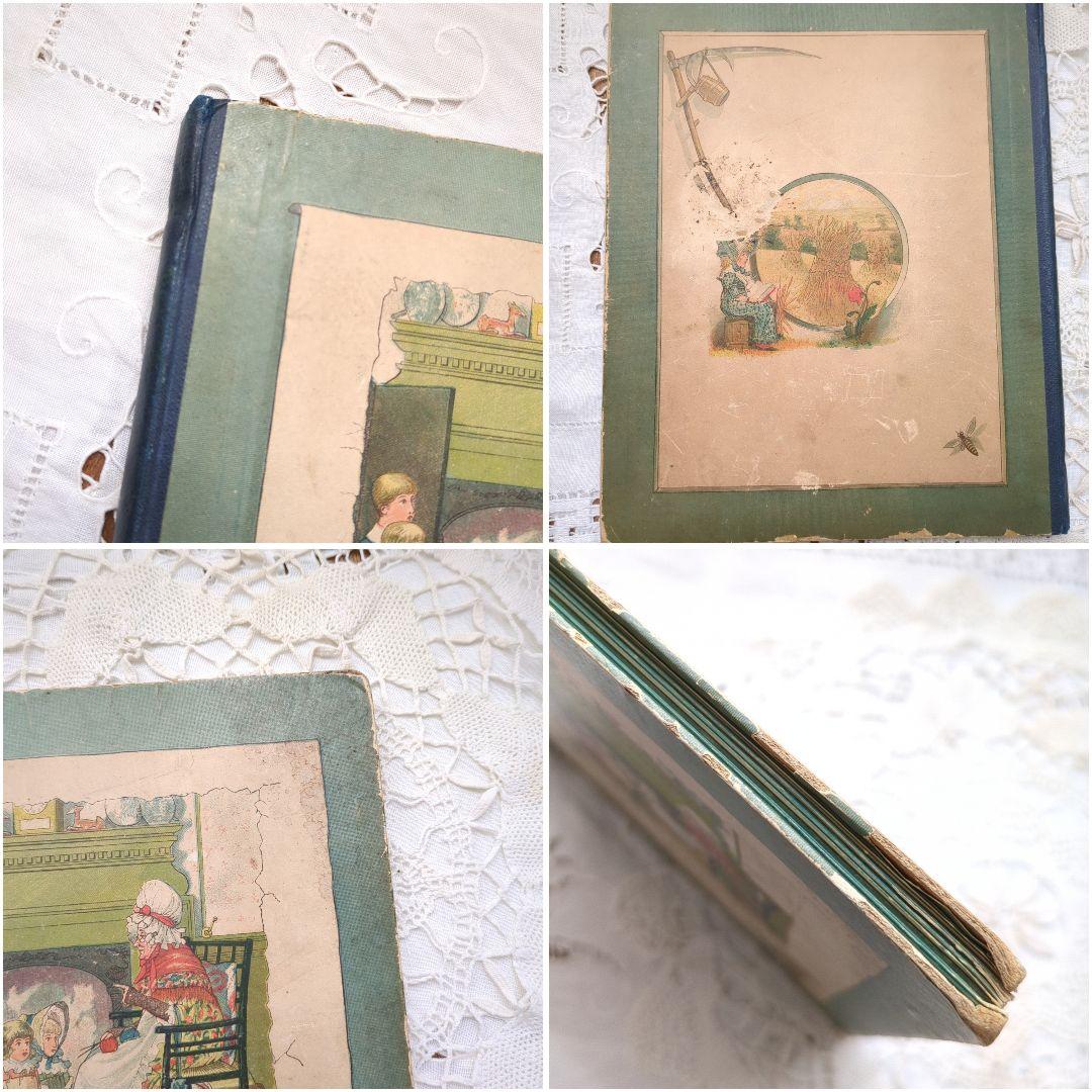 稀少1882アンティーク絵本 児童書 洋書古書 ヴンテージ ヴィクトリアン