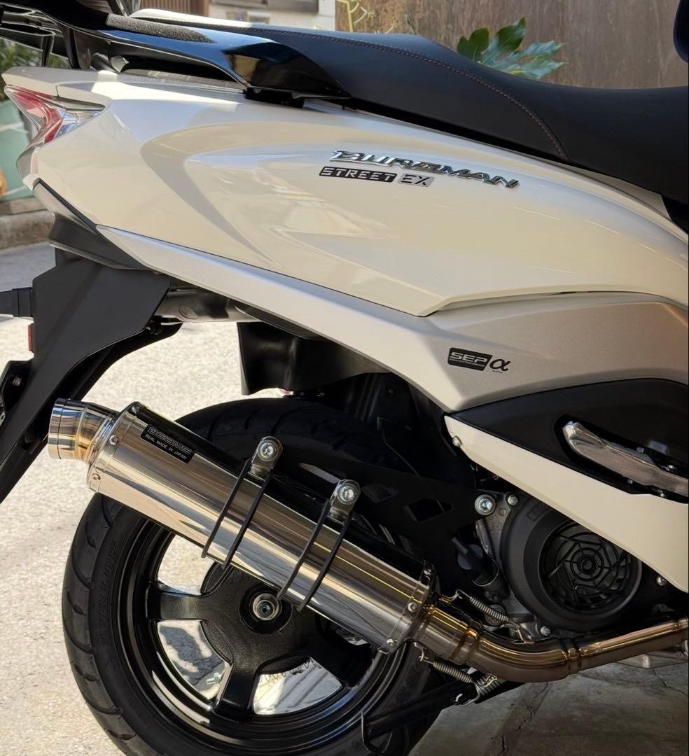 バーグマン 125 BEAMS フルエキマフラー R-EVOステンレスビームス