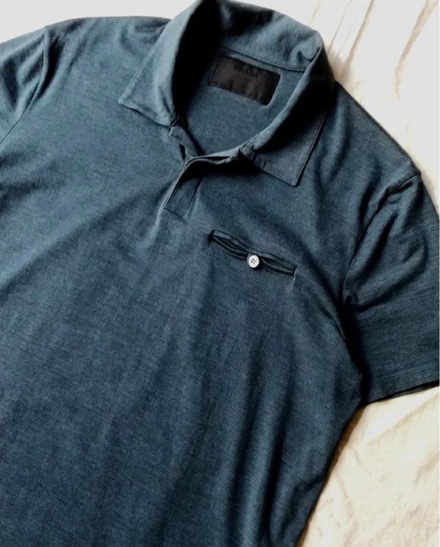 PRADA 10ss シルクポロシャツ