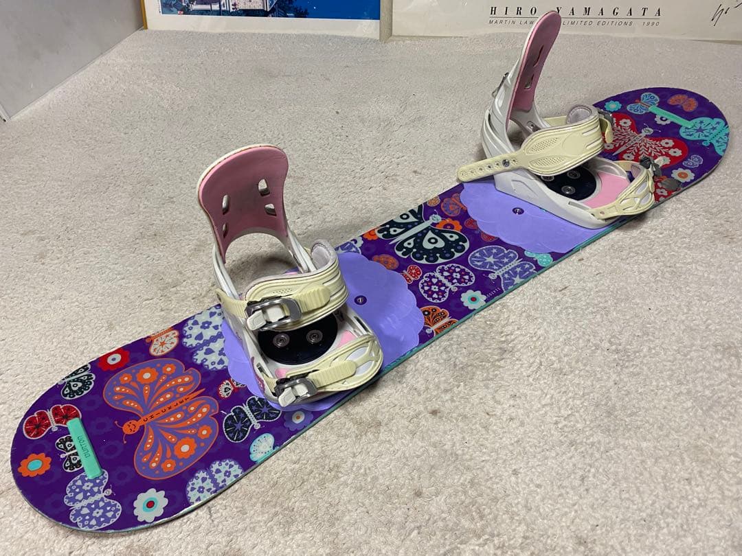 BURTON Chicklet スノーボード　120cm 5150セット中古