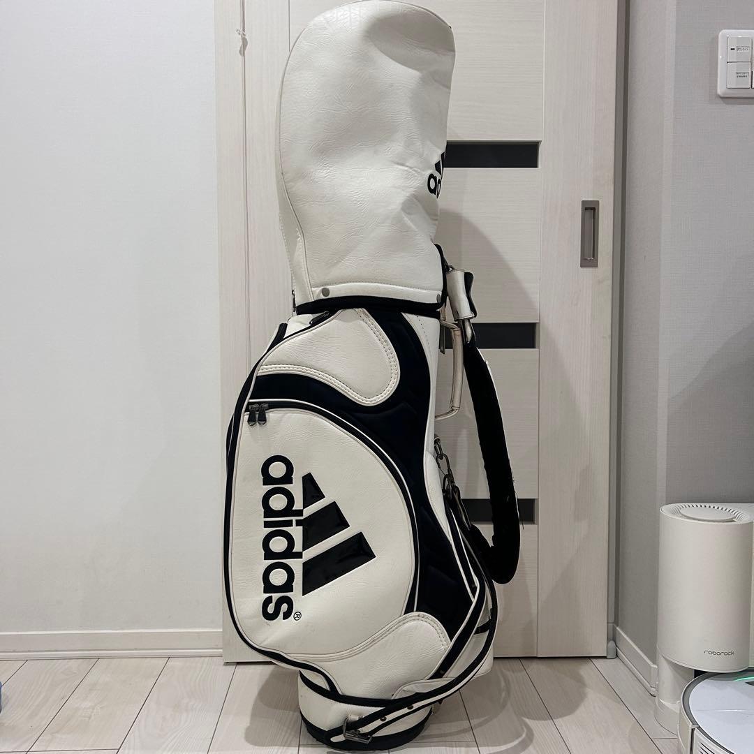 adidas キャディバッグ 白黒