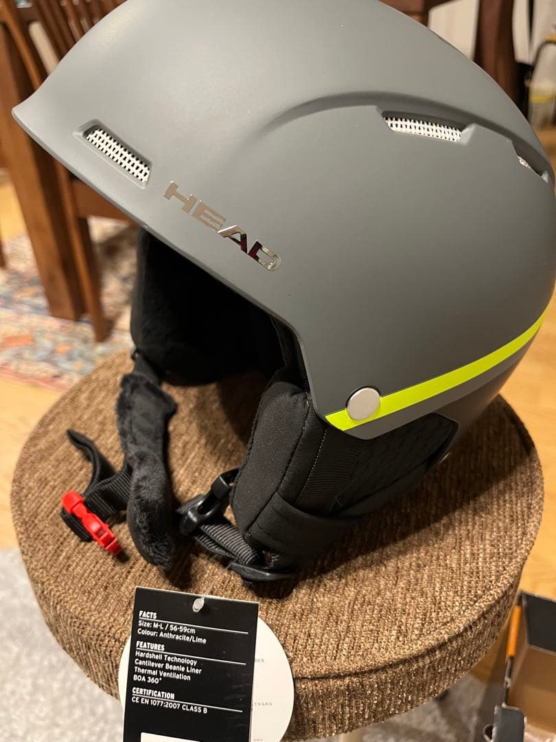 HEAD TUCKER BOA ヘルメット M-L アンスラサイト/ライム 新品