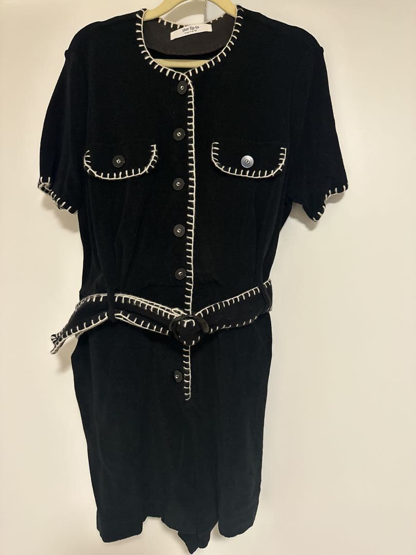 Herliptoベルト付きロンパース