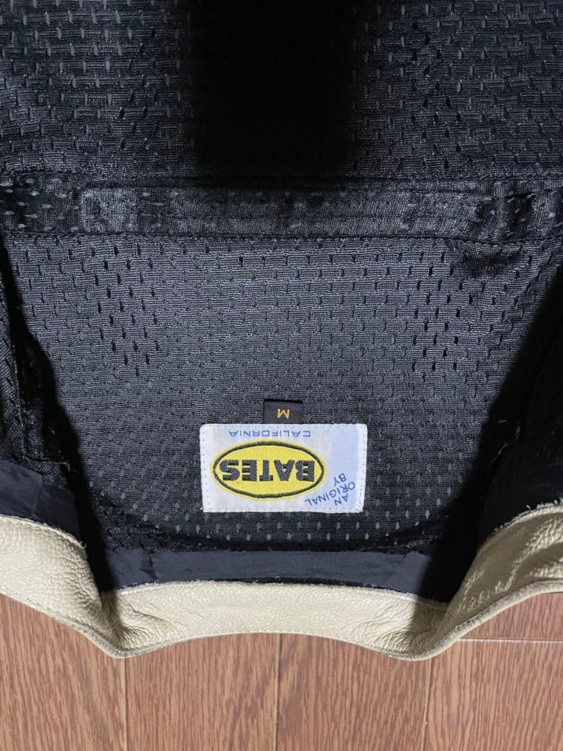 BATES レザー バイカー ジャケット M 黒/白