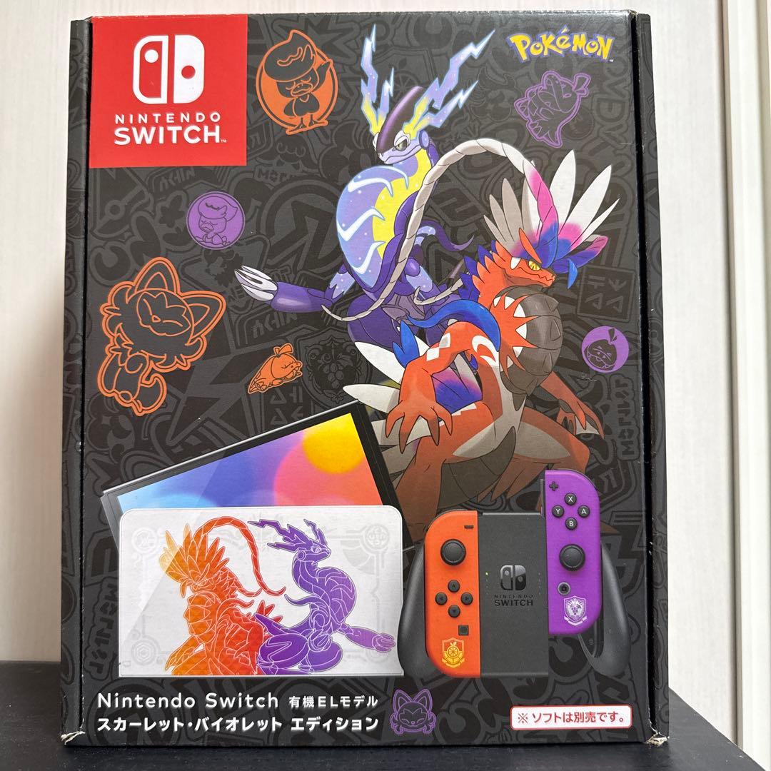 【新品未開封】Nintendo Switch 有機ELモデル スカーレット・バ…