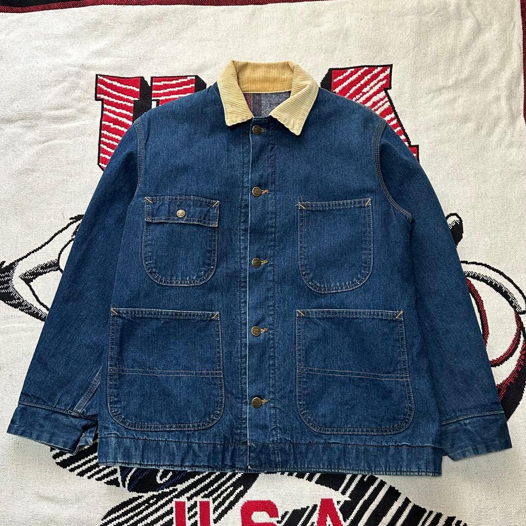 【美品】60s 70s SEARS シアーズ デニムカバーオール ブランケット