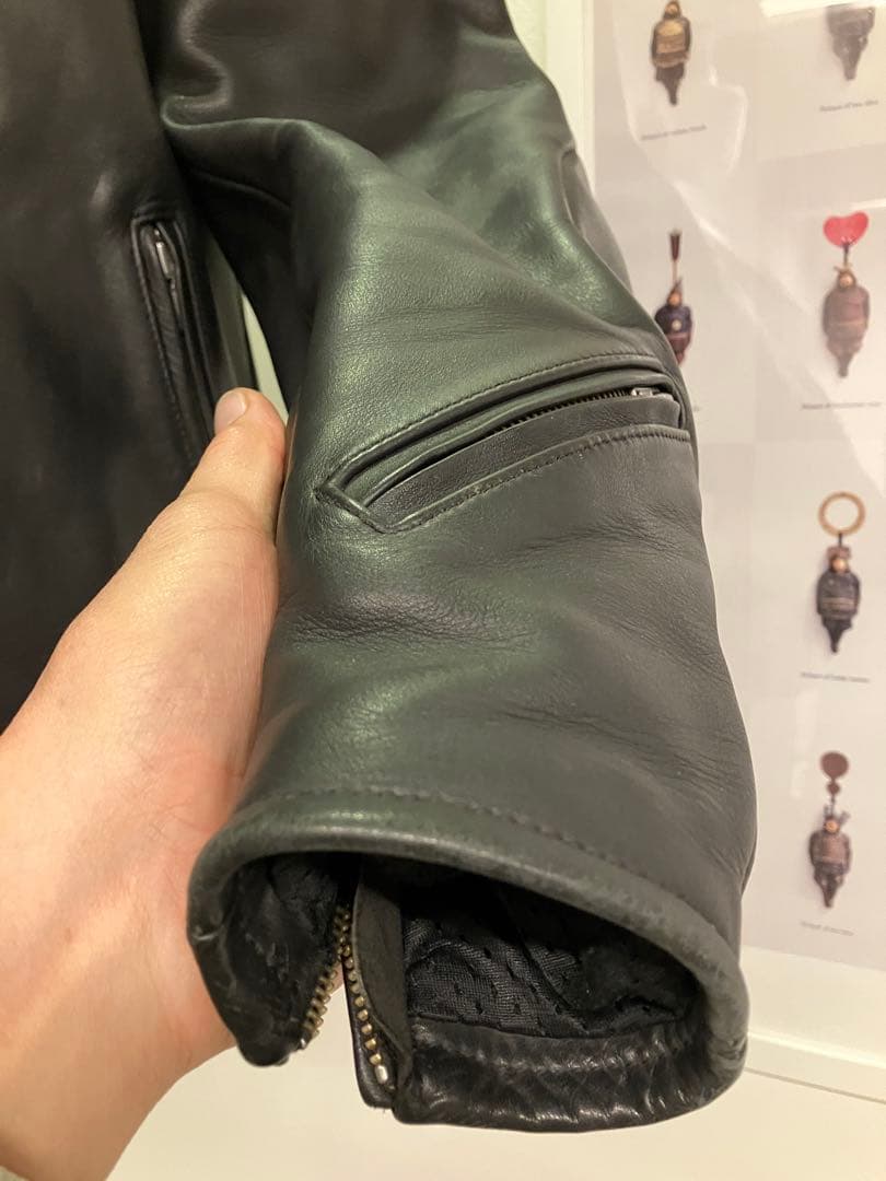 GREEDYのレザージャケット　LL 革質最高