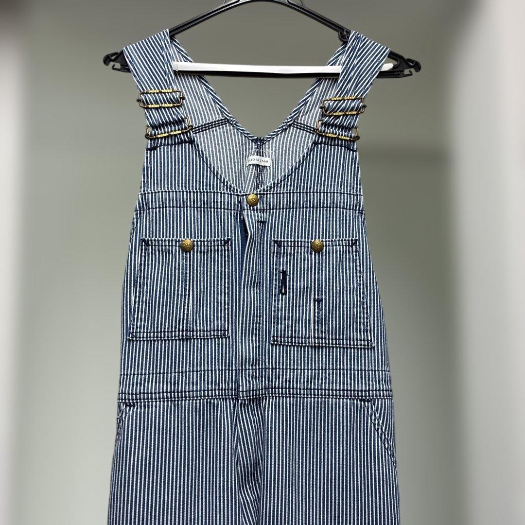 ALEXIA STAM ストライプオーバーオール