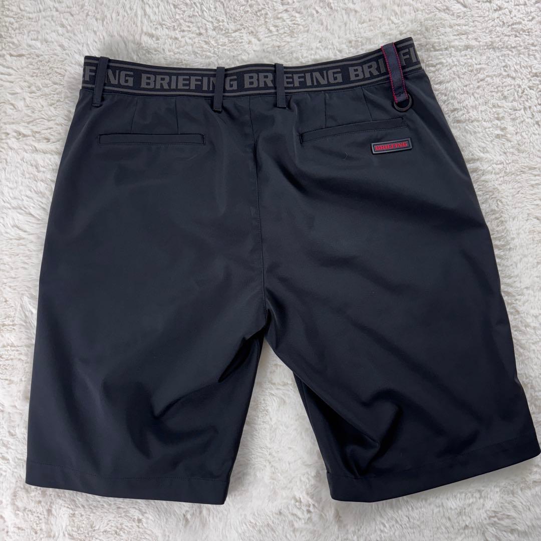 極美品 ブリーフィング ゴルフ エラスティック ショートパンツ L ブラック