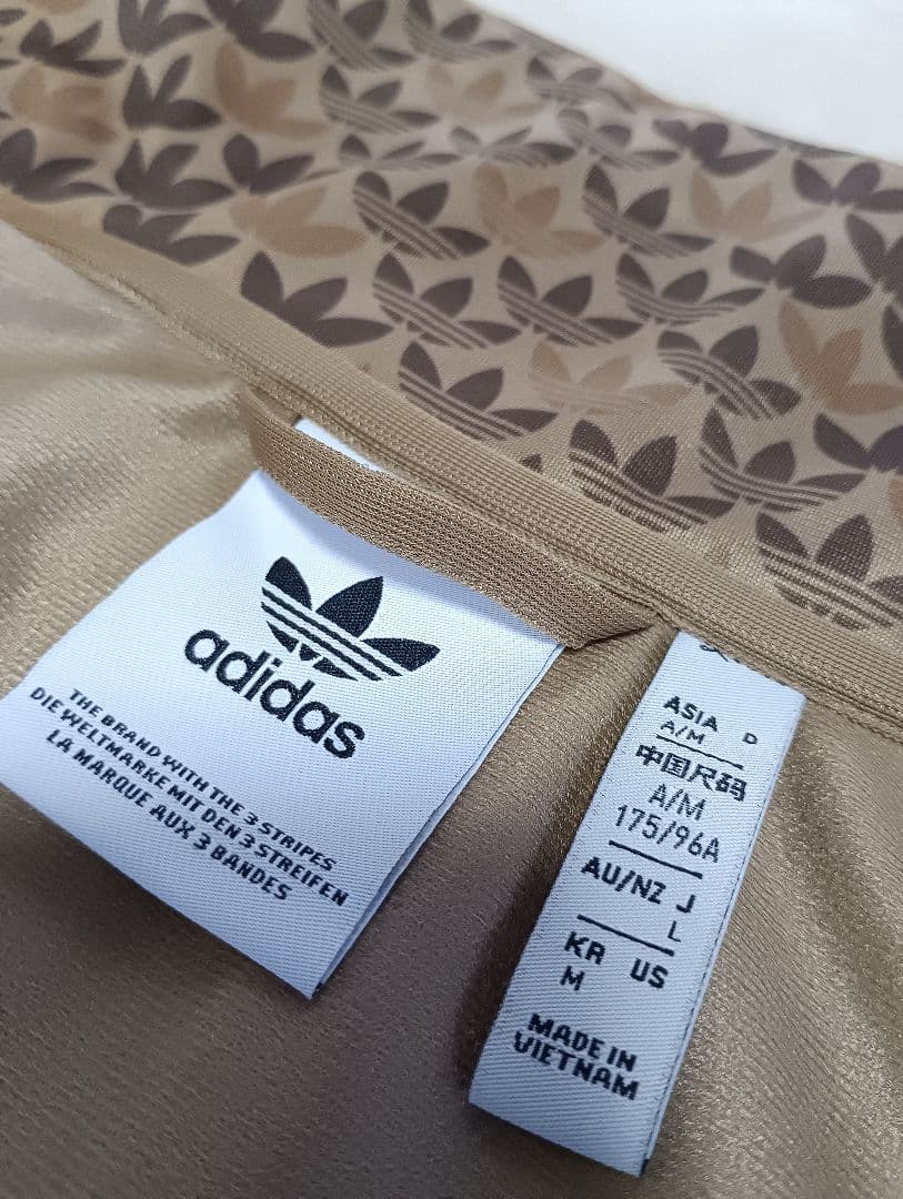 adidas モノグラム ファイヤーバード ブラウン 極美品 L AV1006