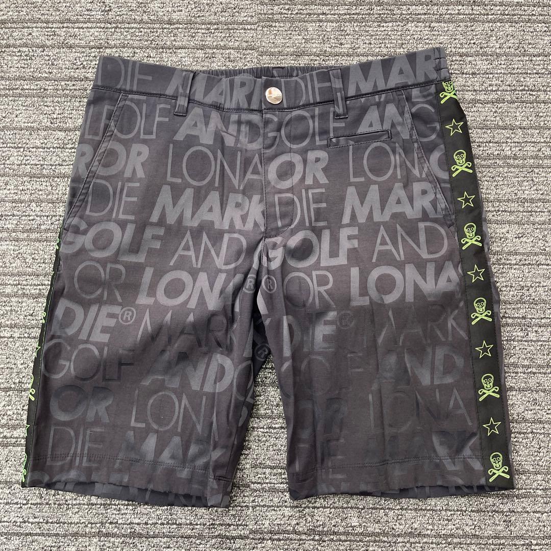 マークアンドロナ　ハーフパンツ　黒